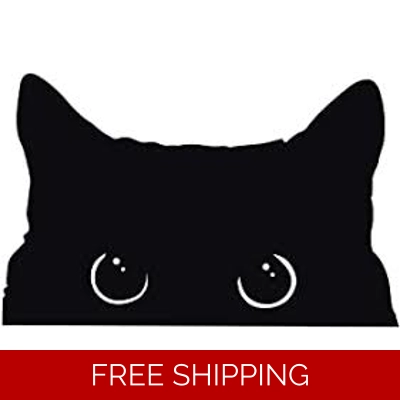 Peeking Cat Die Cut Vinyl Decal sticker Peeking Cat Die Cut Vinyl Decal sticker